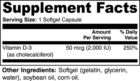 Vitamin D3 2,000 IU™